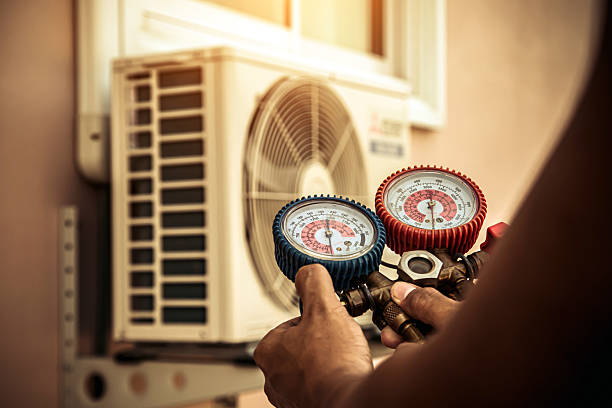Professional Hvac technician working in Poland, ME